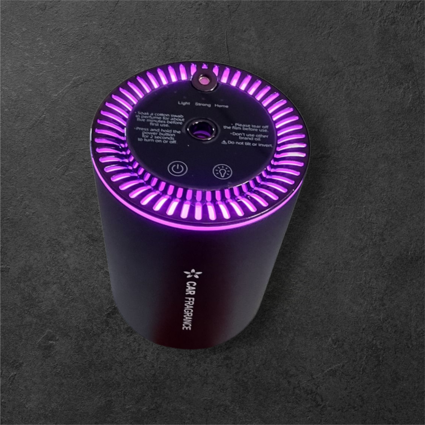 AI Auto Lufterfrischer mit 50ml Parfüms Auto Elektrischer Duft, Ultraschall-Zerstäuber, Intelligente 3 Modi, Auto EIN-/Ausschalten, Eingebauter Akku, Auto Aroma Diffusor Hält 5 Monate