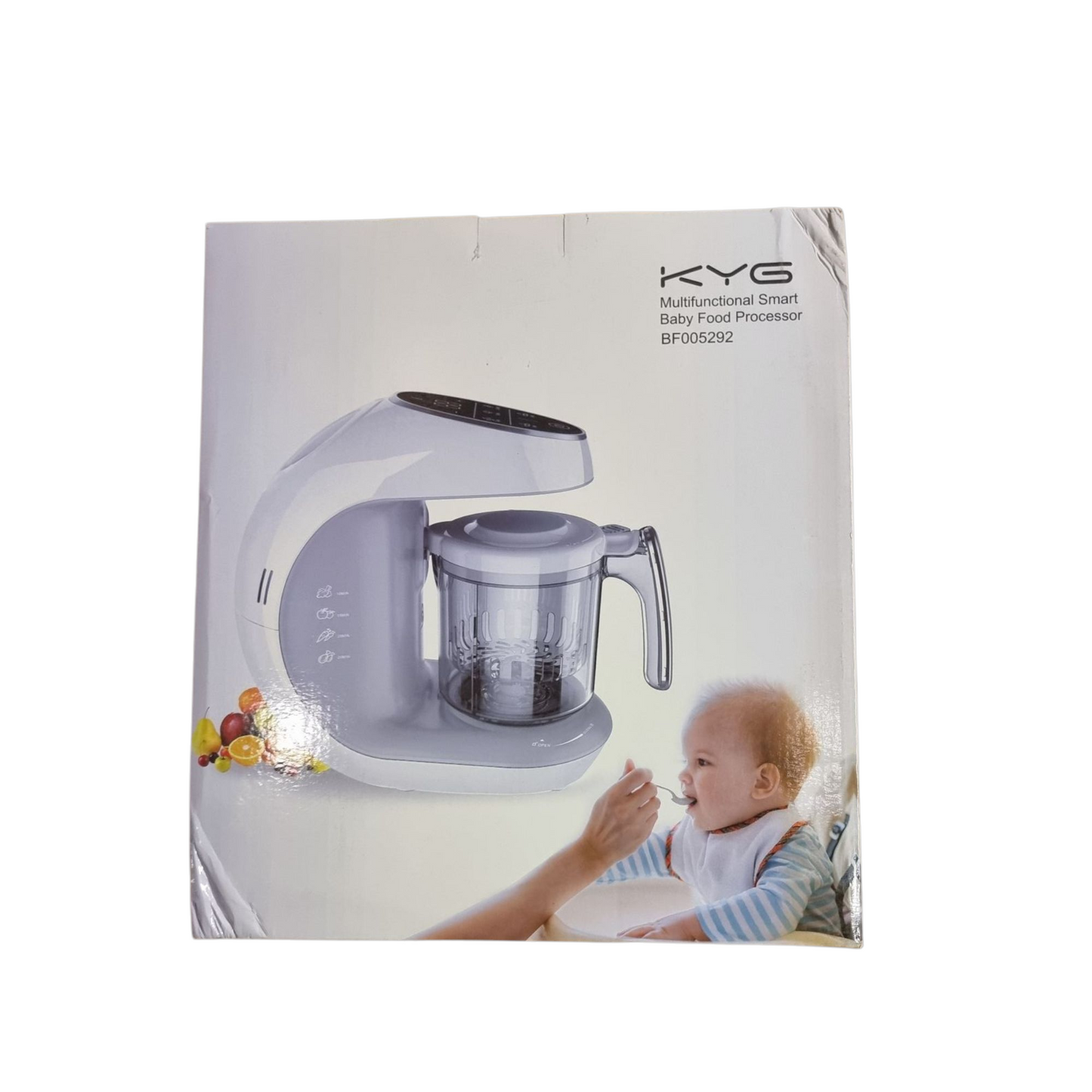 KYG 3-in-1 Babynahrungszubereiter – Dampfgaren, Mixen und Selbstreinigen mit Touch-Bedienfeld