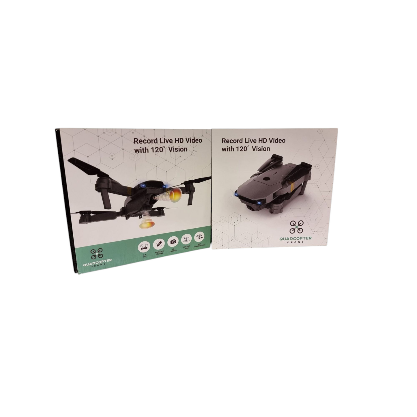 🚁 Faltbare Quadcopter Drohne mit Live-HD-Video & 120° Weitwinkelkamera