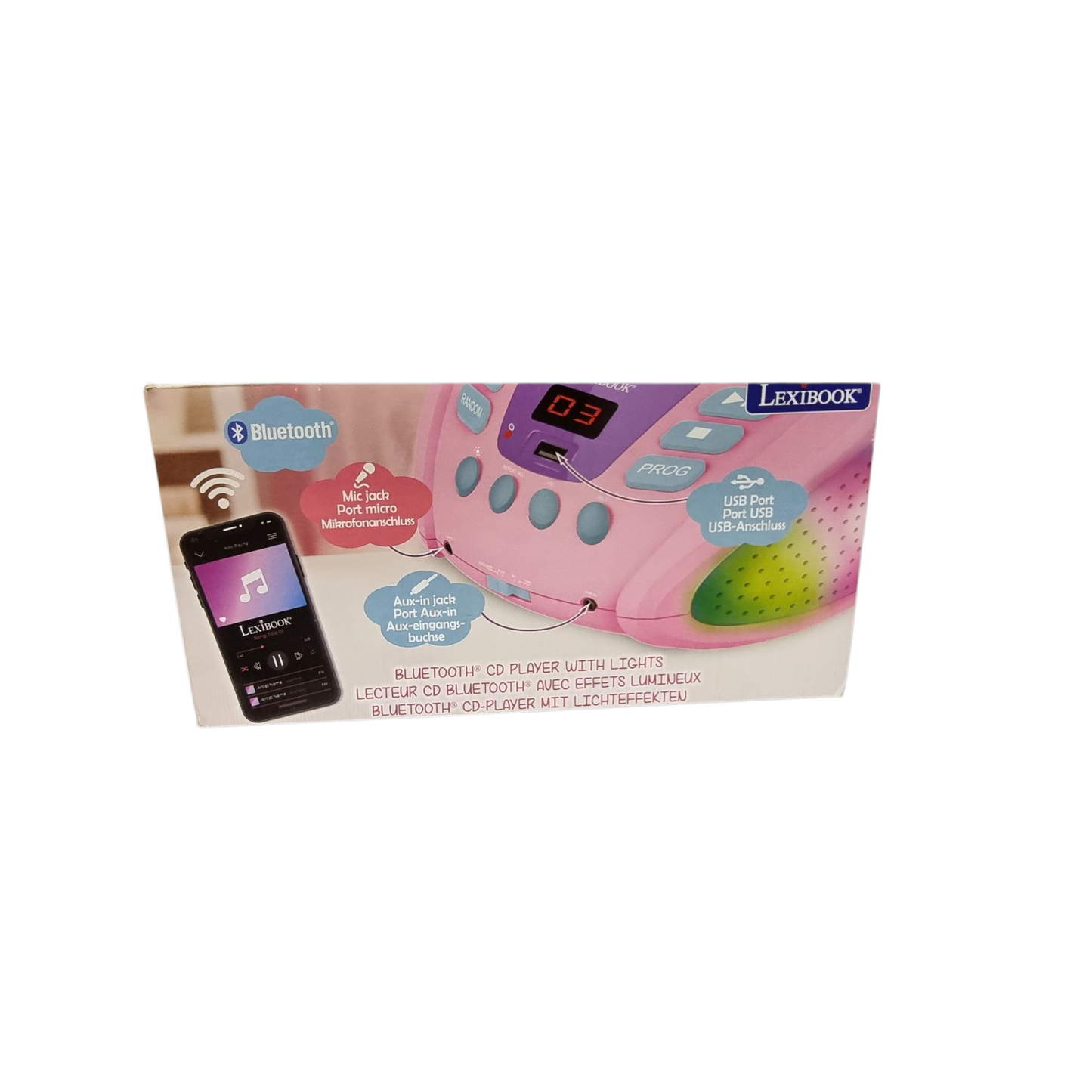 🦄 Unicorn Bluetooth CD-Player für Kinder – Musikspaß in Regenbogenfarben!