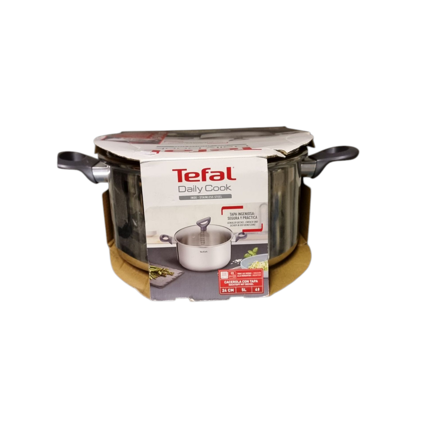 Tefal Casserole 24cm + Lid Daily Cook G7124645 – Vielseitiger Kochtopf für den täglichen Gebrauch