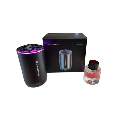 AI Auto Lufterfrischer mit 50ml Parfüms  Auto Elektrischer Duft, Ultraschall-Zerstäuber, Intelligente 3 Modi, Auto EIN-/Ausschalten, Eingebauter Akku, Auto Aroma Diffusor Hält 5 Monate