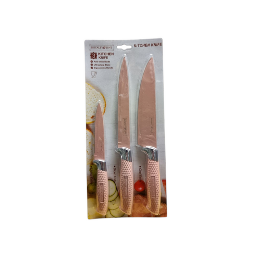 ROYALTY+LINE 3 Kitchen Knife 1 Chef Knife 1 Slicer Knife 1 Utility Knife